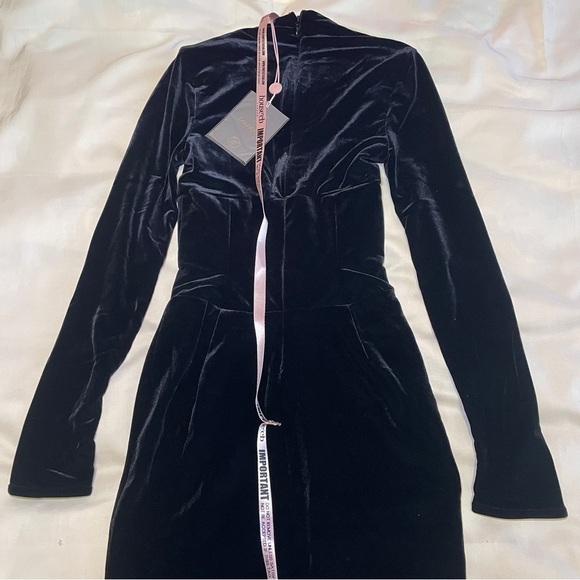 NEW! House of CB- Arabella Black Velvet Corset Maxi Dress Size XS Bodycon Sexy - Picture 10 of 11